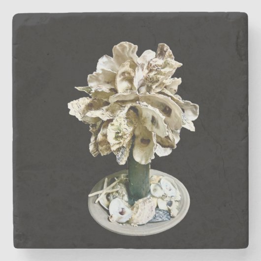 Palmetto Tree Stone Onderzetter (Voorkant)