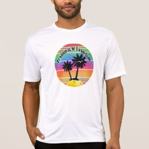 Palmetto Trees Sunset Lexington SC Pickleball T-shirt