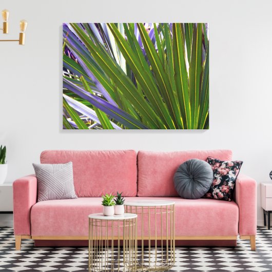 Palmetto Tropicale Canvas Afdruk (Insitu (Woonkamer))