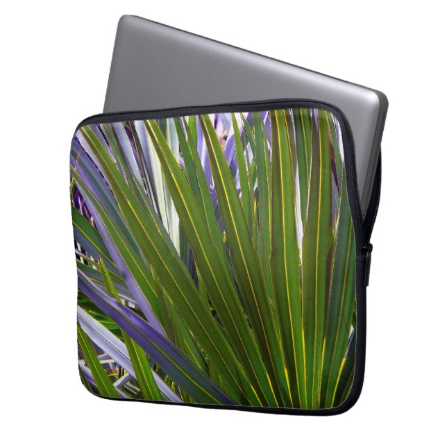 Palmetto Tropicale Laptop Sleeve (Voorkant Links)