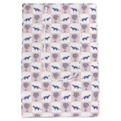 Palmetto's en monogoses blokkeren medium cadeauzakje (Achterkant)