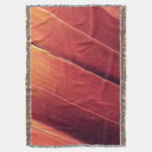 Palmfronten in Rust en Gold Deken (Voorkant Verticaal)