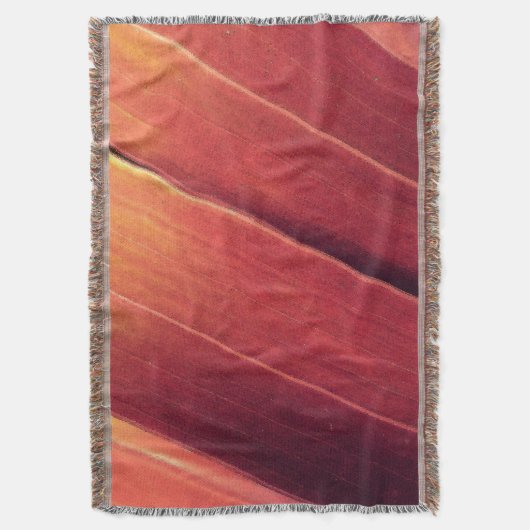 Palmfronten in Rust en Gold Deken (Voorkant Verticaal)