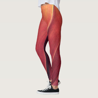 Palmfronten in Rust en Gold Leggings