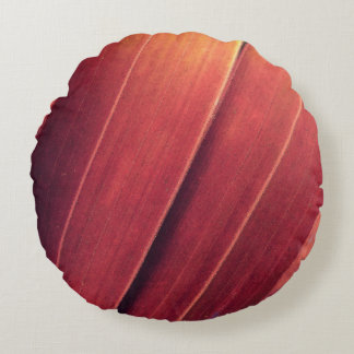 Palmfronten in Rust en Gold Rond Kussen