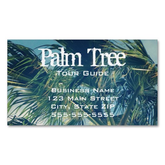 Palmfronten Magnetisch Visitekaartje (Voorkant)