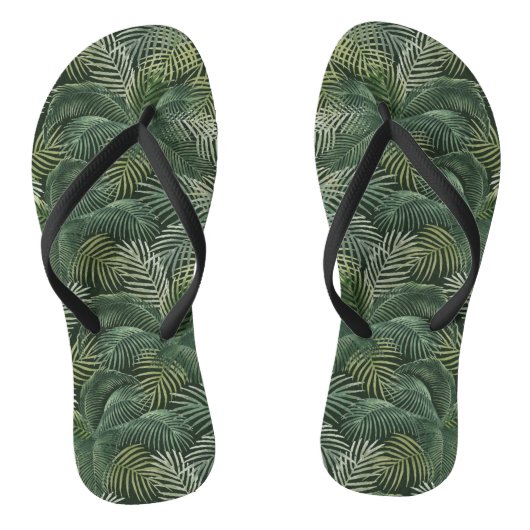 Palmfronten Teenslippers (Voetbed)