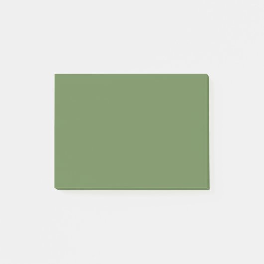 Palmgroene effen kleur post-it® notes (Voorkant)