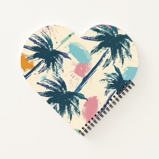 Palmhartvormig kussen notitieboek (Achterkant)