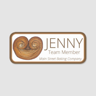 Palmiers French Puff Pastry Cookies Paris Bakery Naamplaatje