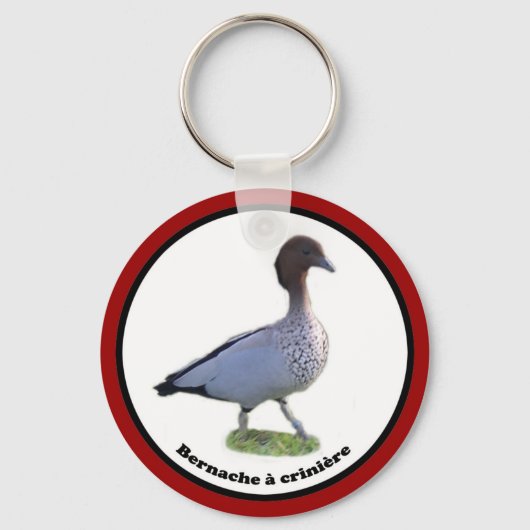 palmipèdes d'ornement collector (bernache à criniè sleutelhanger (Voorkant)