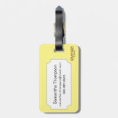 Palmistry 1671 bagagelabel (Achterkant verticaal)