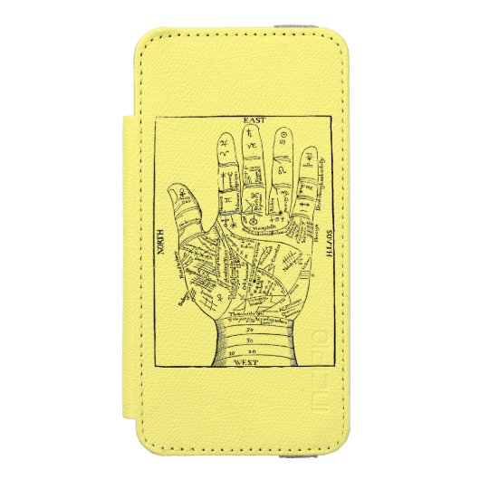 Palmistry 1671 incipio iPhone portemonnee hoesje (Voorkant Agenda)