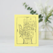 Palmistry Briefkaart (Staand voorkant)