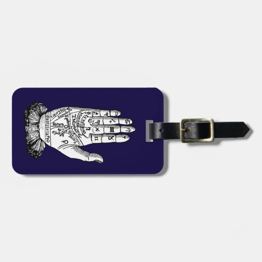 Palmistry Chart, 1885 Bagagelabel (Voorkant horizontaal)