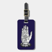 Palmistry Chart, 1885 Bagagelabel (Voorkant verticaal)