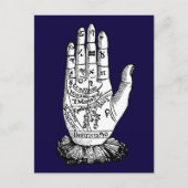 Palmistry Chart, 1885 Briefkaart (Voorkant)
