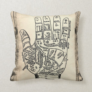 Palmistry Fortune Teller Hand Pillow Kussen