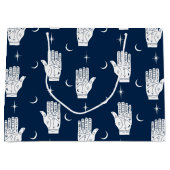 Palmistry grote geschenk tas met chiromancy handen groot cadeauzakje (Voorkant)