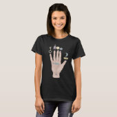 Palmistry Hand T-shirt (Voorkant volledig)