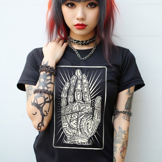 Palmistry Mystic Fortune Tarot Mystic Esoteric T-shirt