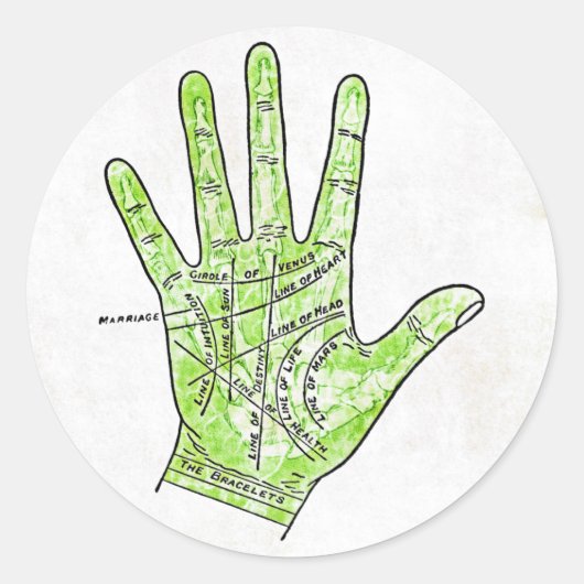 Palmistry Sticker (Voorkant)