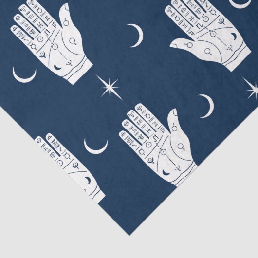 Palmistry tissuepapier met handen (Detail)