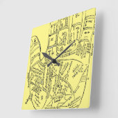 Palmistry Vierkante Klok (Hoek)