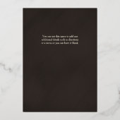 Palmistry Witchy Halloween Party Invitation Folie Uitnodiging (Achterkant)