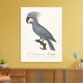 Palmkaketoe, Probosciger aterrimus Canvas Afdruk (Insitu (Woonkamer))