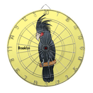 Palmkaketoe vogel cartoon illustratie  dartbord