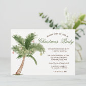 Palmkerstboom, Ornamenten kerstfeest Kaart (Staand voorkant)