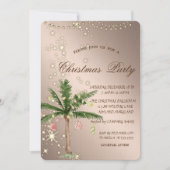 Palmkerstboom, sparkle, lampjes, kerstfeest kaart (Voorkant)