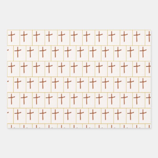 Palmkruis op wit inpakpapier vel (Voorkant 2)