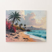 Palmkust bloesem legpuzzel (Horizontaal)