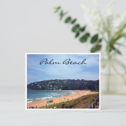 palmkust briefkaart (Staand voorkant)