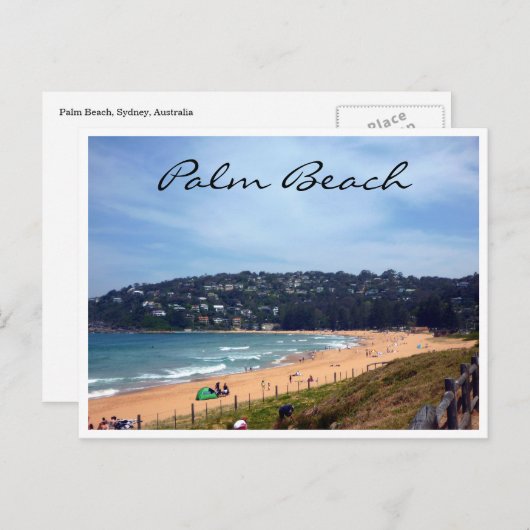 palmkust briefkaart (Voorkant / Achterkant)