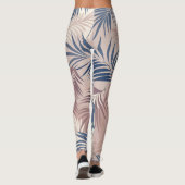 Palmlandschap: Tropisch motief patroon Leggings (Achterkant)