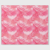 Palmleder, afdrukken, koraal, perzikroze en paasro cadeaupapier (Vlak)