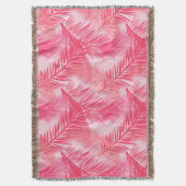 Palmleder, afdrukken, koraal, perzikroze en paasro deken (Voorkant Verticaal)