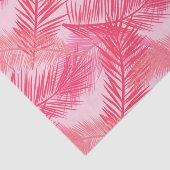 Palmleder, afdrukken, koraal, perzikroze en paasro tissuepapier (Detail)