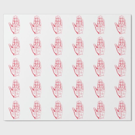  palmleesgrafiek Canvas tas Cadeaupapier (Vlak)