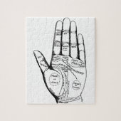 Palmleesgrafiek Palmistry fortuin toekomst Legpuzzel (Verticaal)