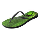 Palmleven | Groene palmobpalmboom Unisex Teenslippers (Schuin)