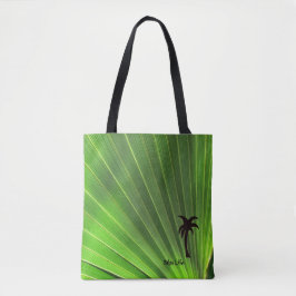 Palmleven | Motief van de groene palmobben Tote Bag