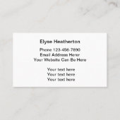 Palmlezer en psychisch visitekaartje (Achterkant)