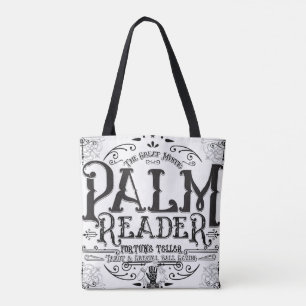 Palmlezer Vintage Magie Waarzegger Bord Tote Bag
