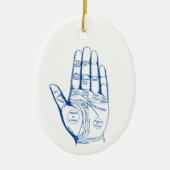 palmlezers keramisch ornament (Voorkant)