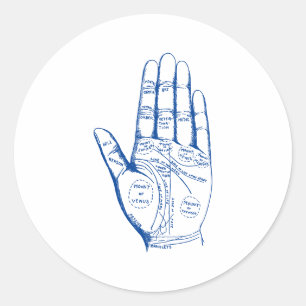  palmlezers ronde sticker