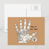 palmlezing palmistry fortuin briefkaart (Voorkant / Achterkant)